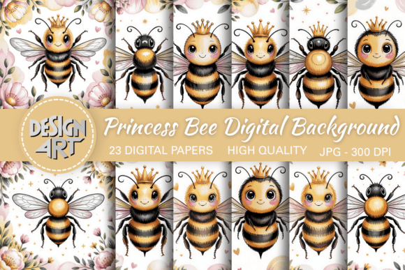 Download Princess Bee Digital Background - Premium Resources