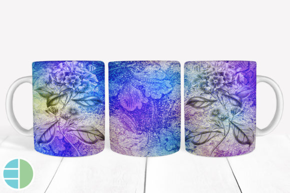 Download Mug Sublimation Vintage Flower Designs - Flower designs Collection